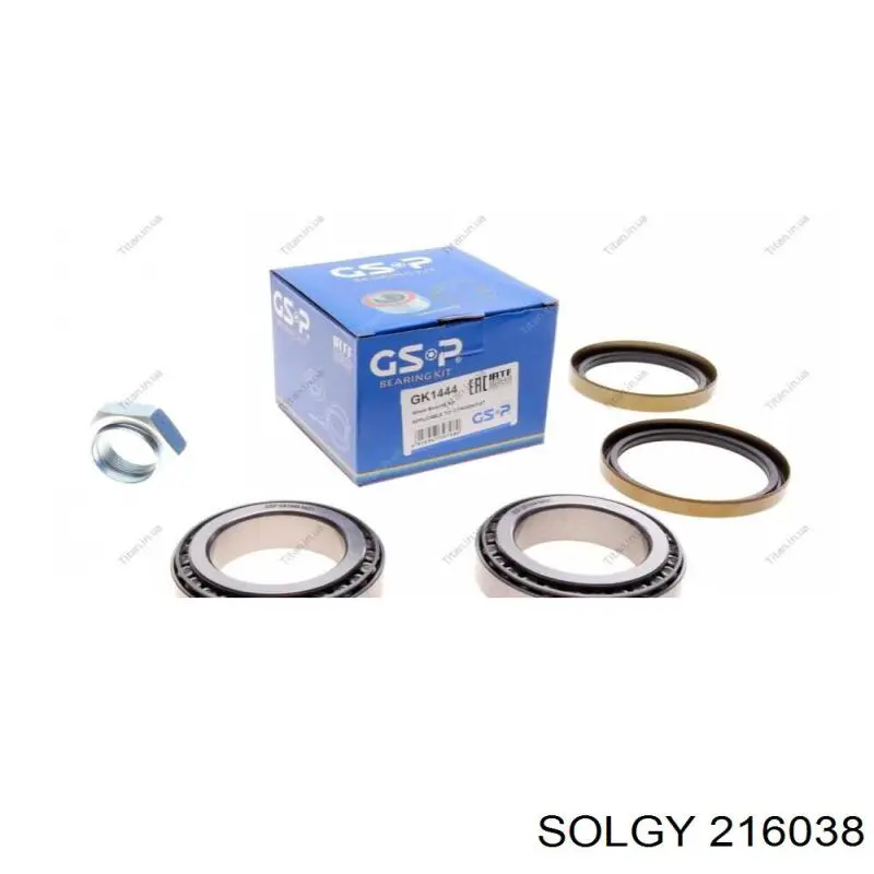 Подшипник ступицы 216038 Solgy