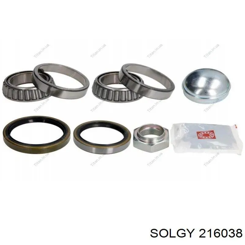 216038 Solgy Подшипник ступицы передней