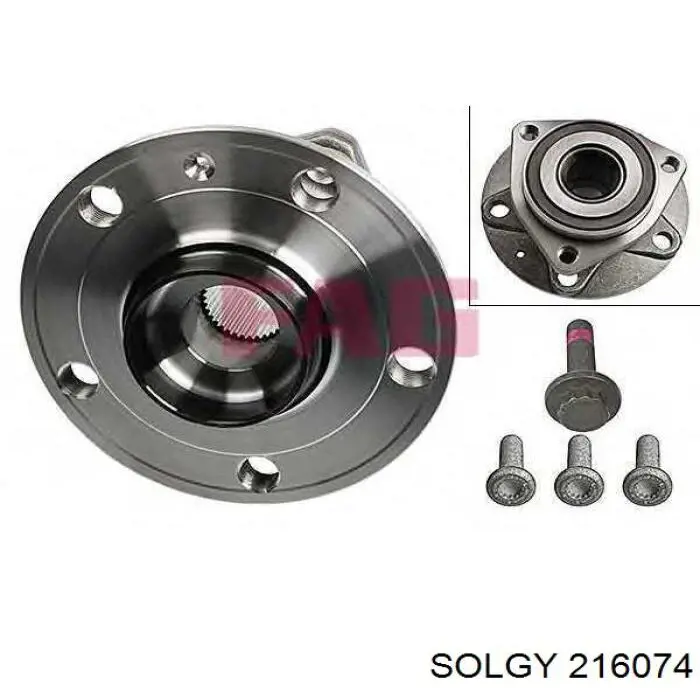 Ступица (передняя) Solgy 216074