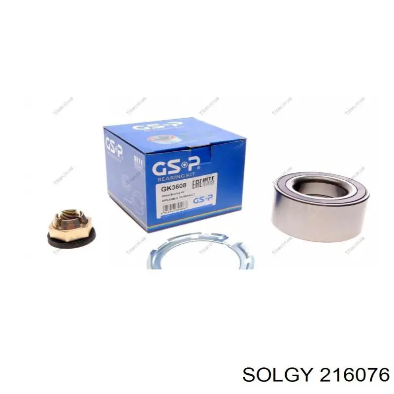 Купить 216076 Solgy Подшипник передней ступицы
