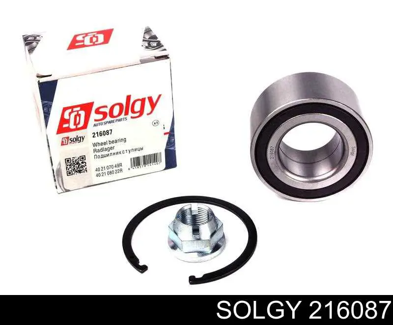 216087 Solgy rolamento de cubo dianteiro