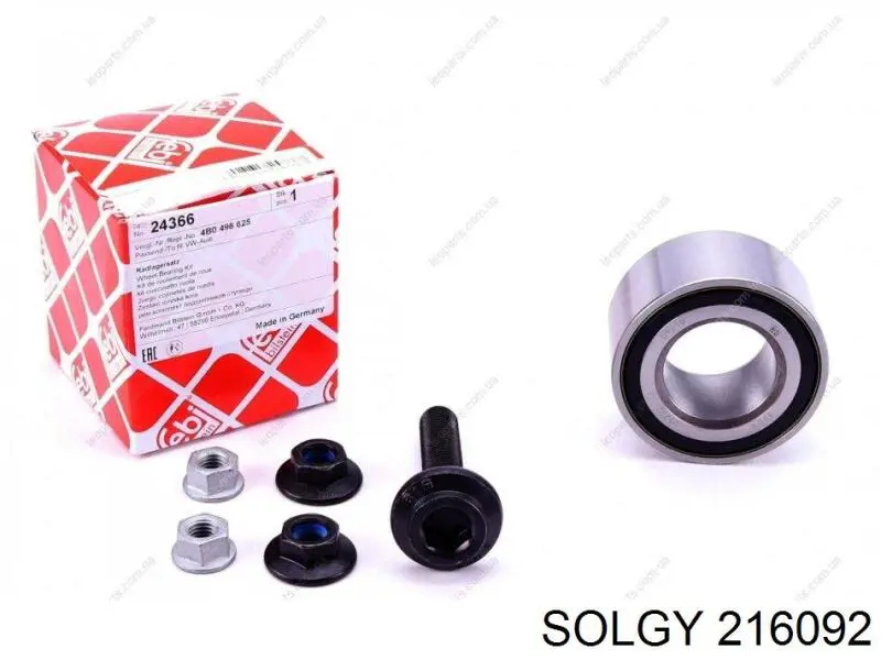Комплект подшипника ступицы колеса Solgy 216092 цена, от 14.63 USD