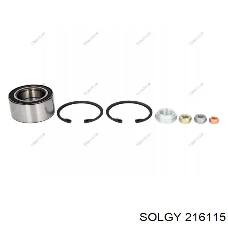 216115 Solgy Подшипник ступицы передней и задней