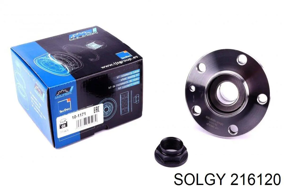 Cubo de rueda trasero 216120 Solgy