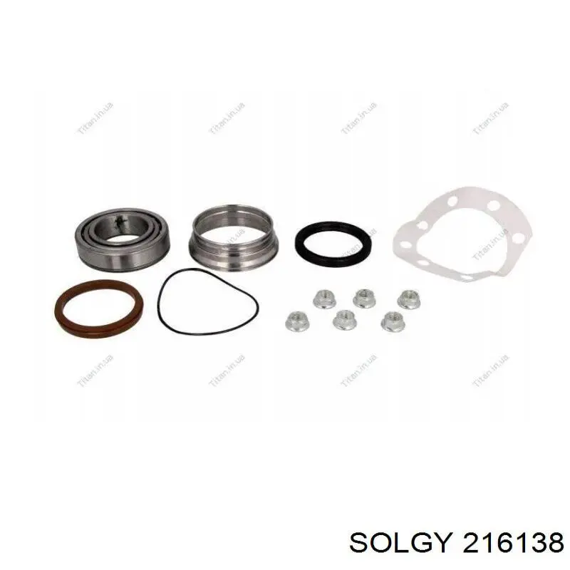 Подшипник задней ступицы 216138 Solgy