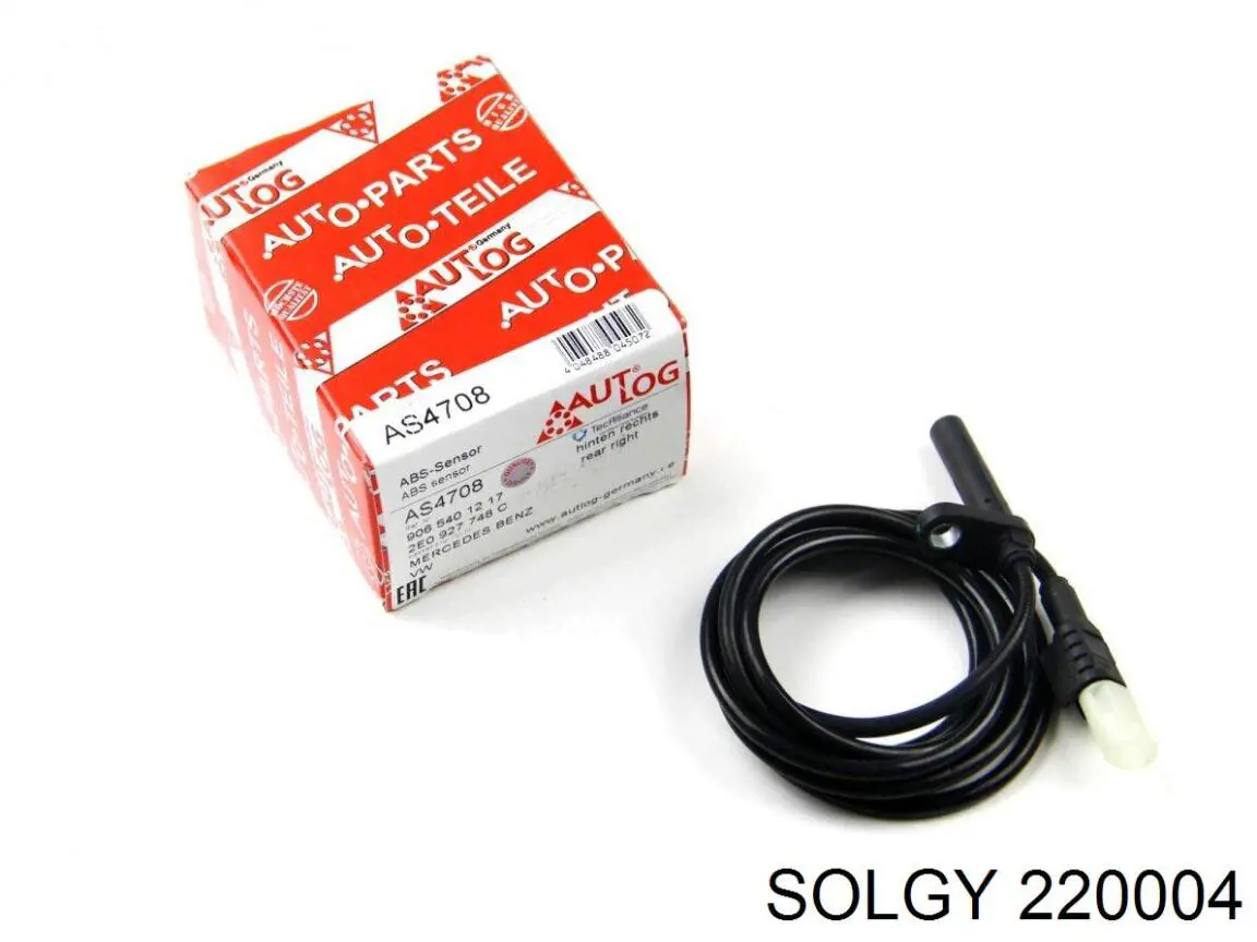 220004 Solgy sensor dianteiro de abs