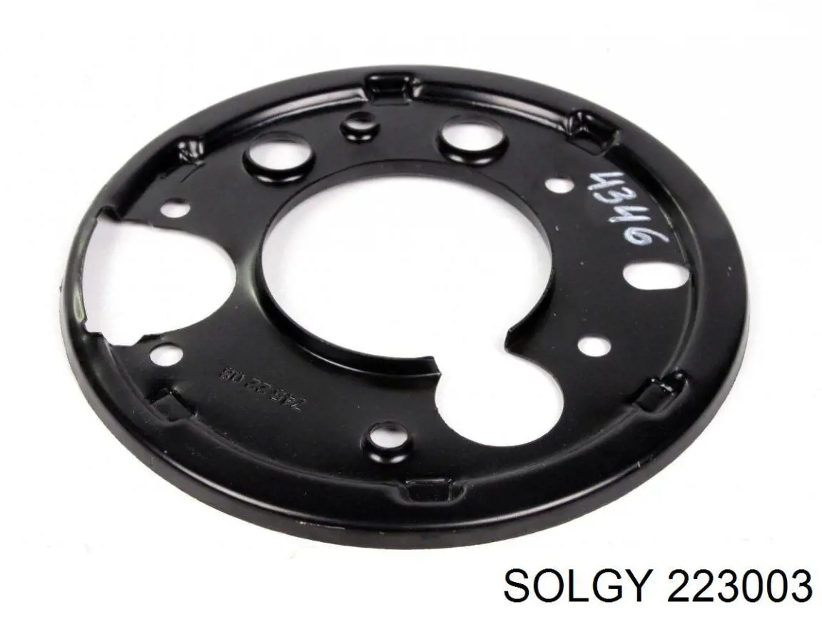 223003 Solgy защита тормозного диска заднего левая
