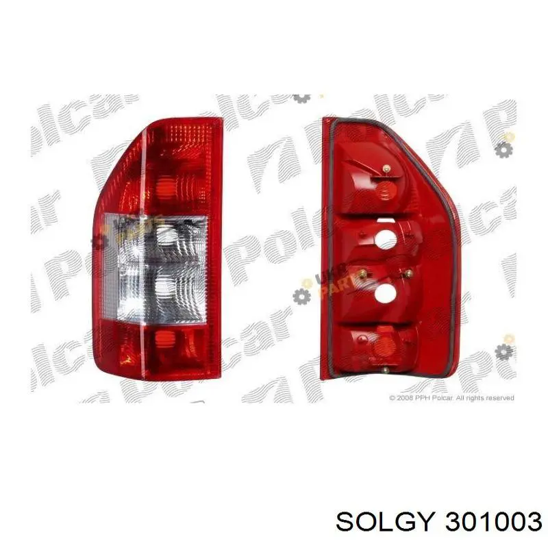 Задняя левая фара Solgy 301003 цена, от 16.25 USD
