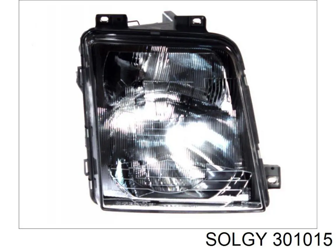 Стекло фары левой 301015 Solgy