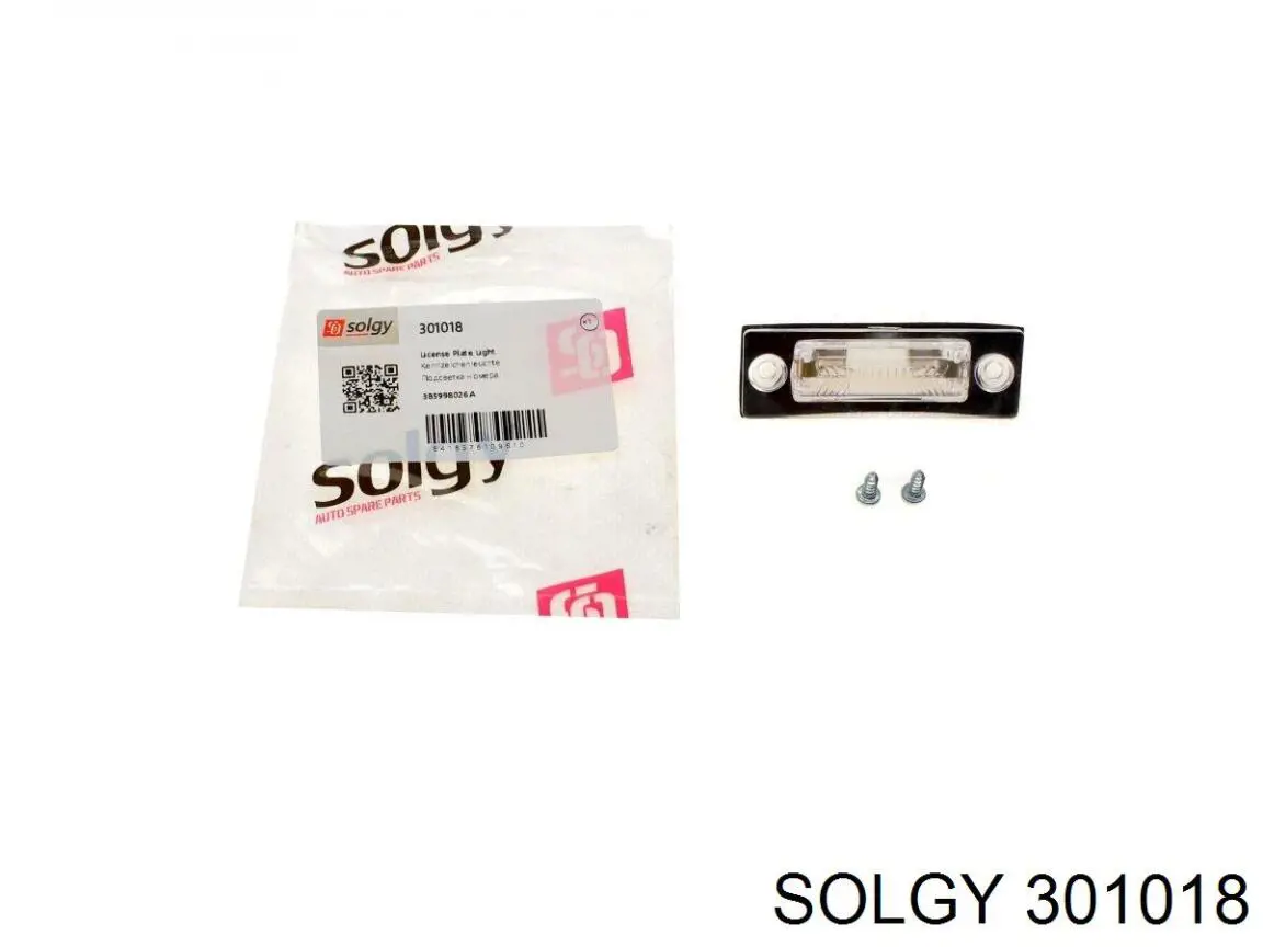 Фонарь подсветки номерного знака 301018 Solgy