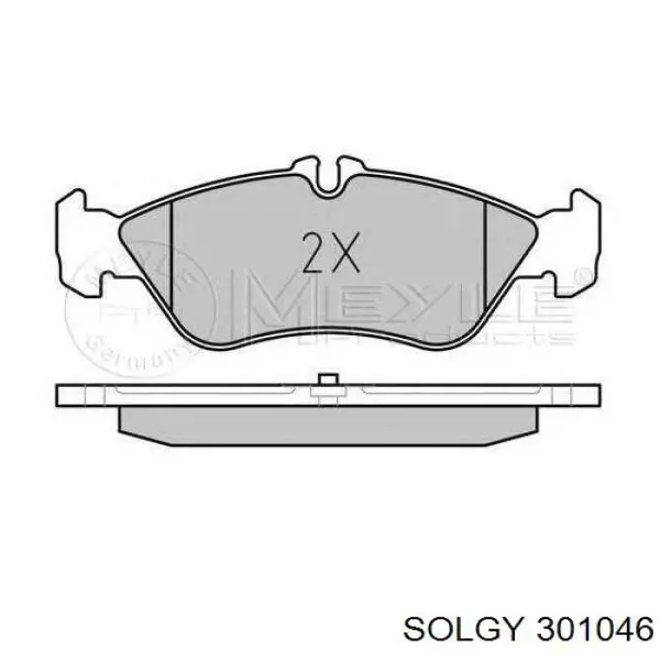 Фара противотуманная левая 301046 Solgy