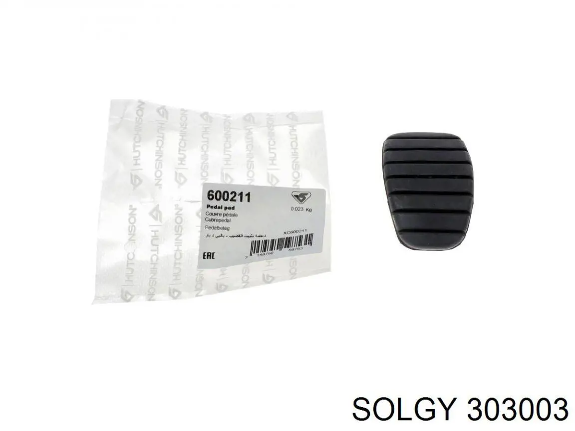 303003 Solgy Накладка педали сцепления