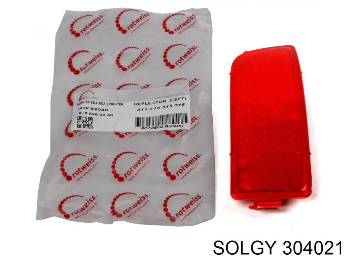Купить 304021 Solgy Правый катафот заднего бампера