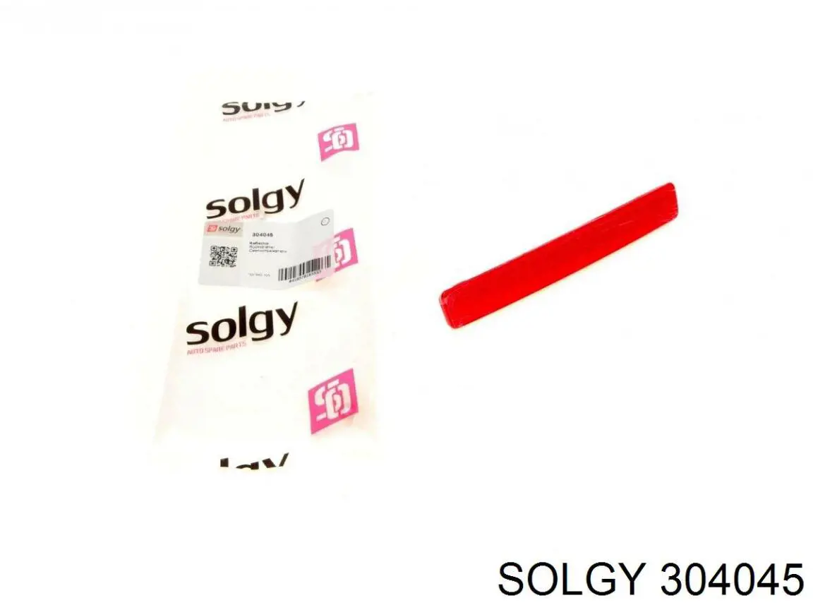 Левый отражатель заднего бампера 304045 Solgy