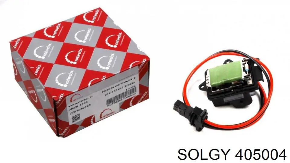 405004 Solgy резистор (сопротивление вентилятора печки (отопителя салона))