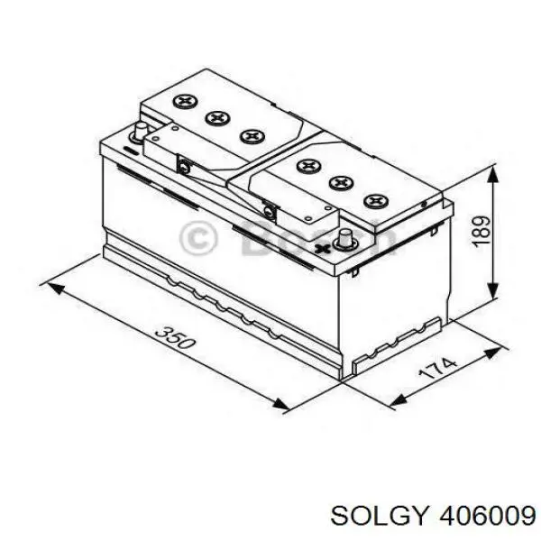 Купить 406009 Solgy Батарея аккумуляторная