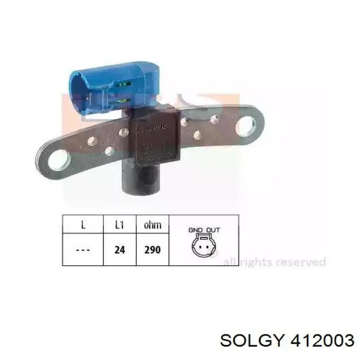 Датчик положения коленвала Solgy 412003