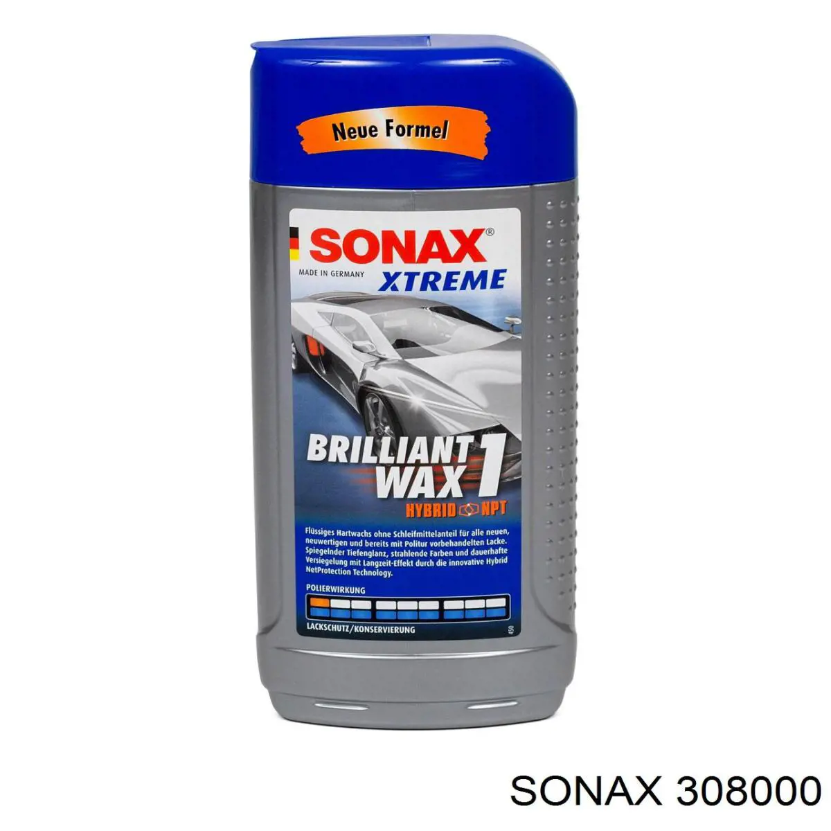 Купить 308000 Sonax Восковой полироль металлик + ptfe