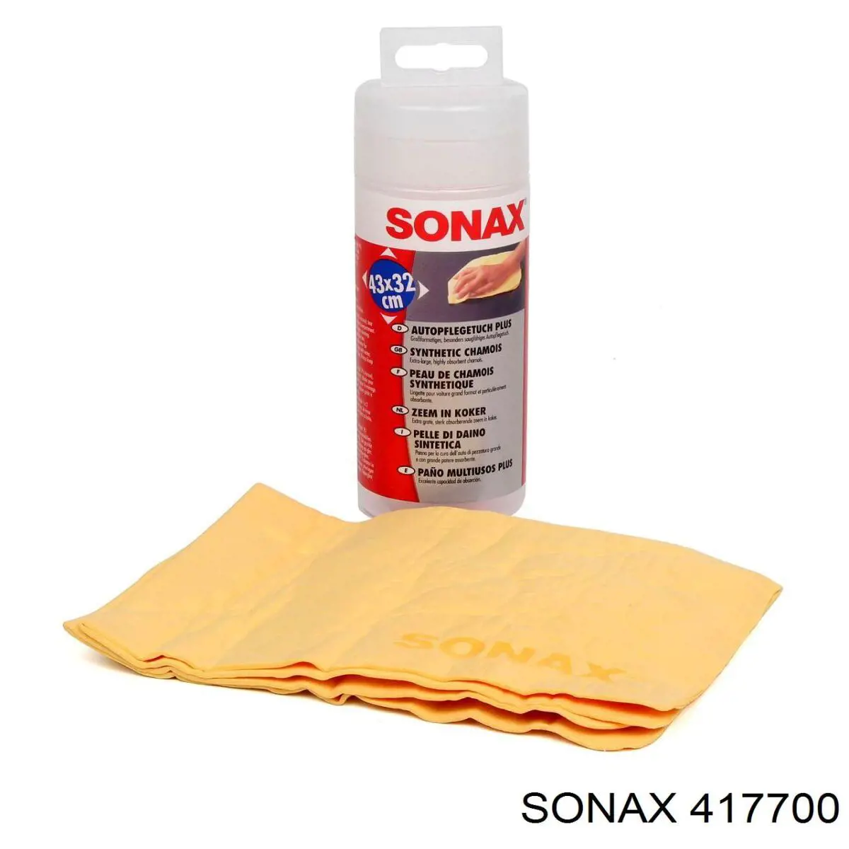 417700 Sonax салфетка замшевая Замша синтетическая