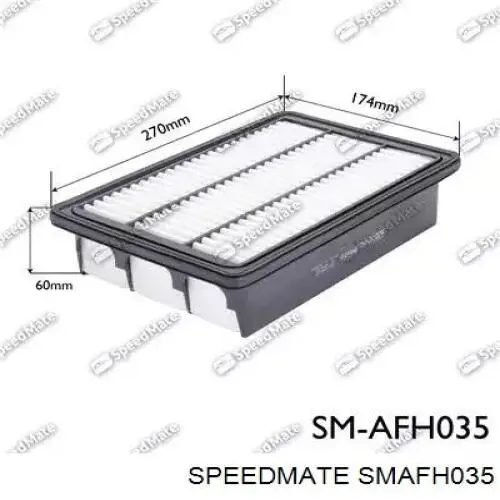 Воздушный фильтр SMAFH035 Speedmate