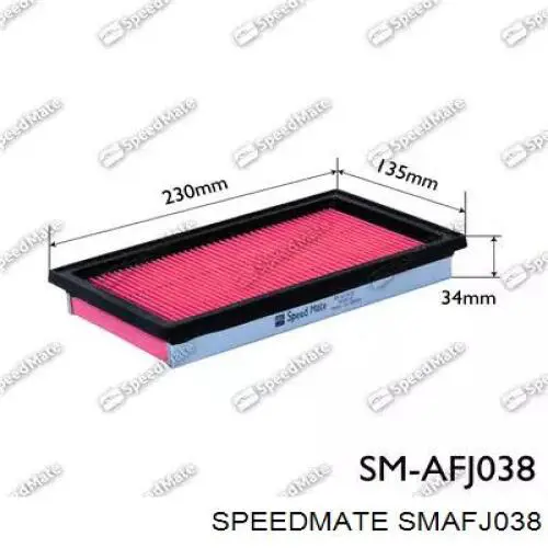 Воздушный фильтр SMAFJ038 Speedmate