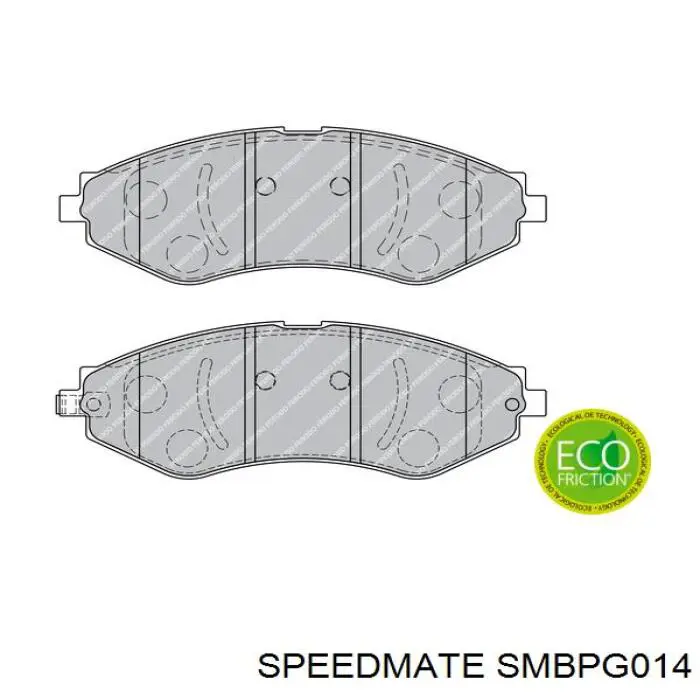 Передние тормозные колодки SMBPG014 Speedmate