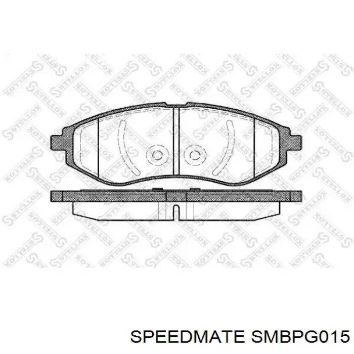 SMBPG015 Speedmate Колодки тормозные дисковые комплект