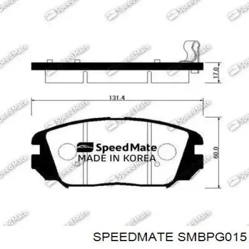 Купить SMBPG015 Speedmate Колодки тормозные задние, дисковые