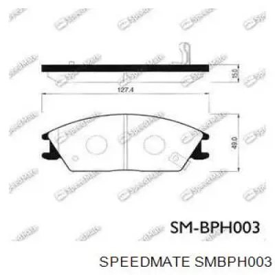 Купить SMBPH003 Speedmate Колодки тормозные