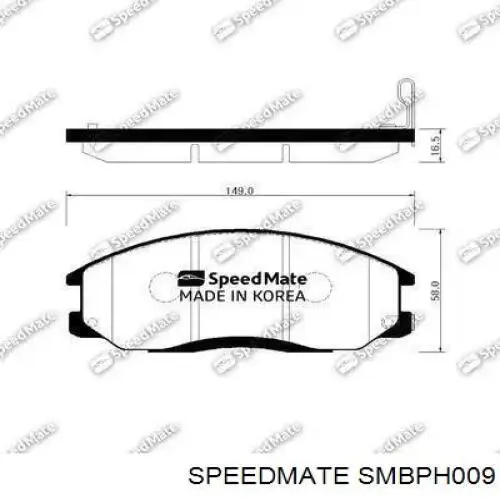 Купить SMBPH009 Speedmate Колодки тормозные