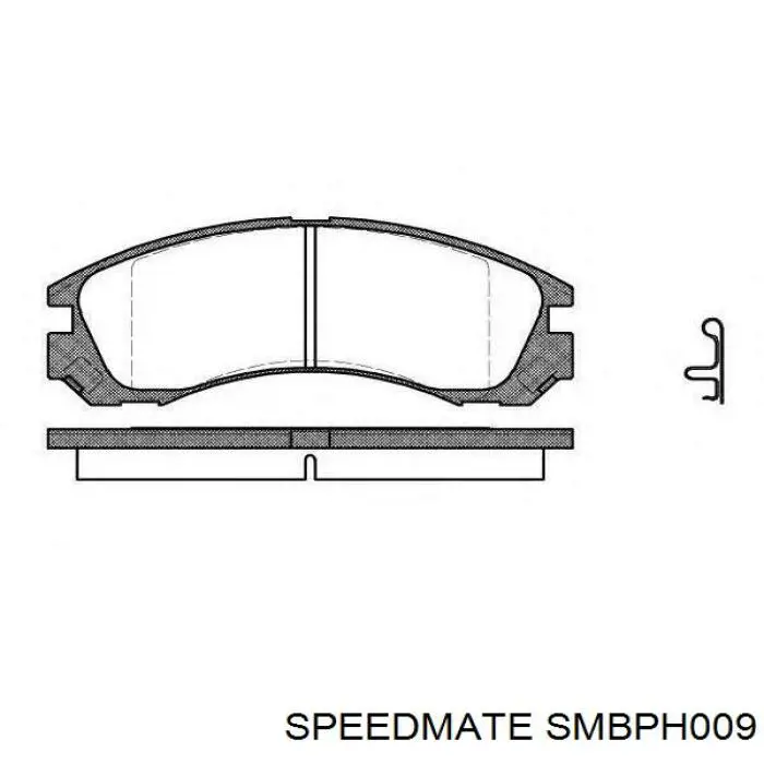 Передние тормозные колодки SMBPH009 Speedmate