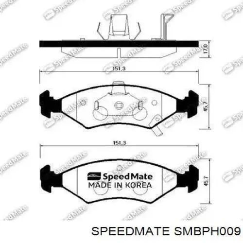 Колодки Speedmate SMBPH009 цена, от 27.23 USD