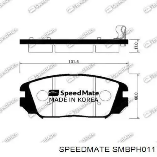 Купить SMBPH011 Speedmate Колодки тормозные