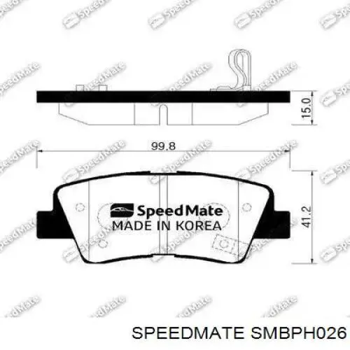 Колодки Speedmate SMBPH026 цена, от 17.54 USD