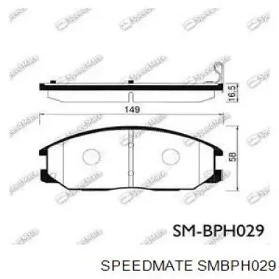 Купить SMBPH029 Speedmate Колодки тормозные