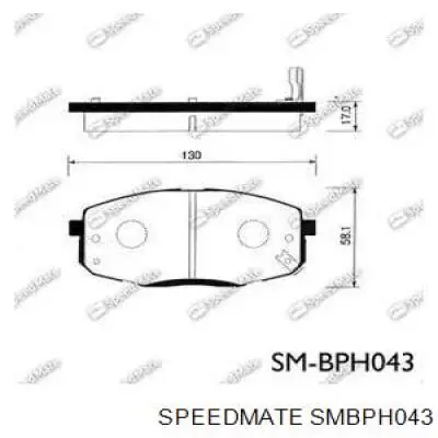Колодки Speedmate SMBPH043 цена, от 14.09 USD