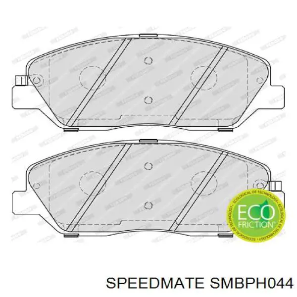 Передние тормозные колодки SMBPH044 Speedmate