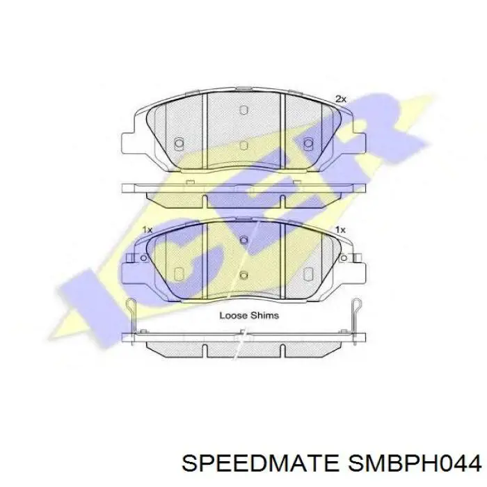 SMBPH044 Speedmate Колодки передние