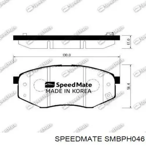 SMBPH046 Speedmate Колодки передние