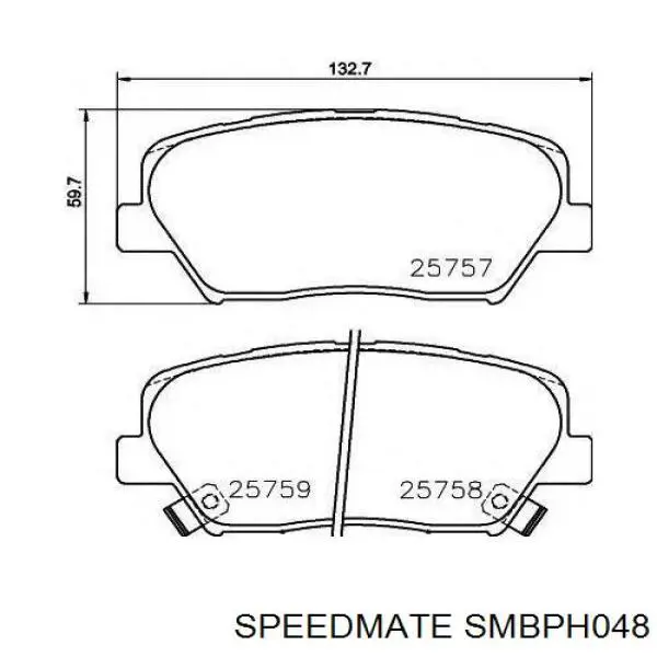 Купить SMBPH048 Speedmate Колодки тормозные