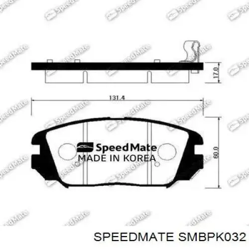 Колодки дисковые  Speedmate SMBPK032 цена, от 16.47 USD