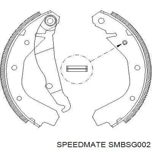 Тормоза рабочие задние ножные и тормозные барабаны Speedmate SMBSG002 цена, от 11.26 USD
