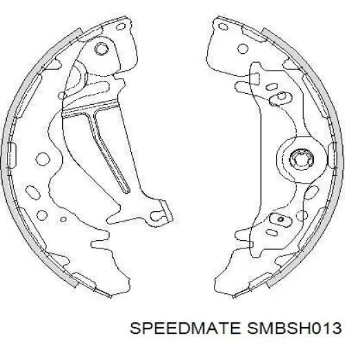 Задние барабанные колодки SMBSH013 Speedmate