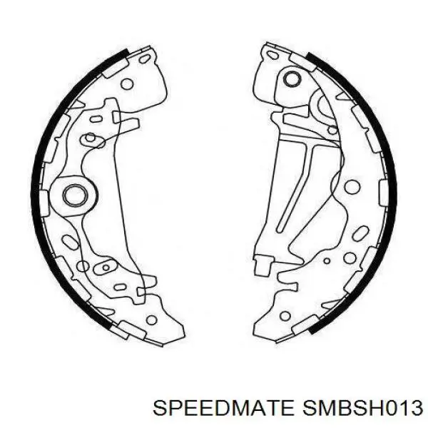 SMBSH013 Speedmate Барабанные тормозные колодки