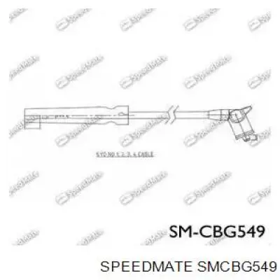 Высоковольтные провода SMCBG549 Speedmate