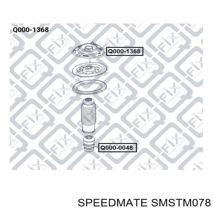 Опора передней стойки Speedmate SMSTM078