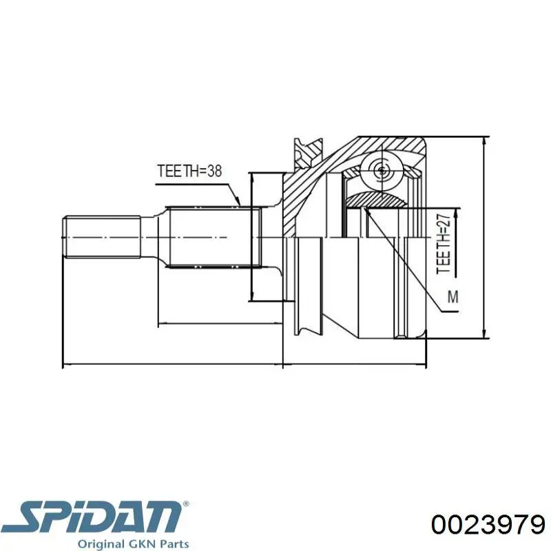 Граната колесная GKN-Spidan 0023979 цена, от 39.97 USD
