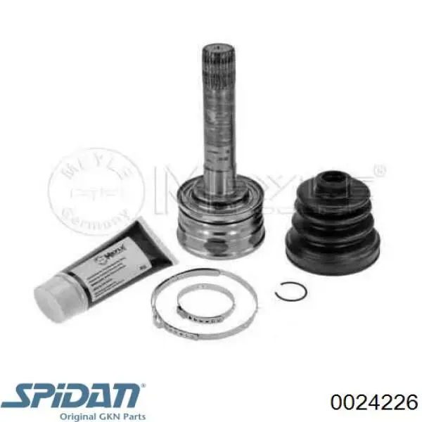 ШРУС наружный передний 0024226 GKN-Spidan