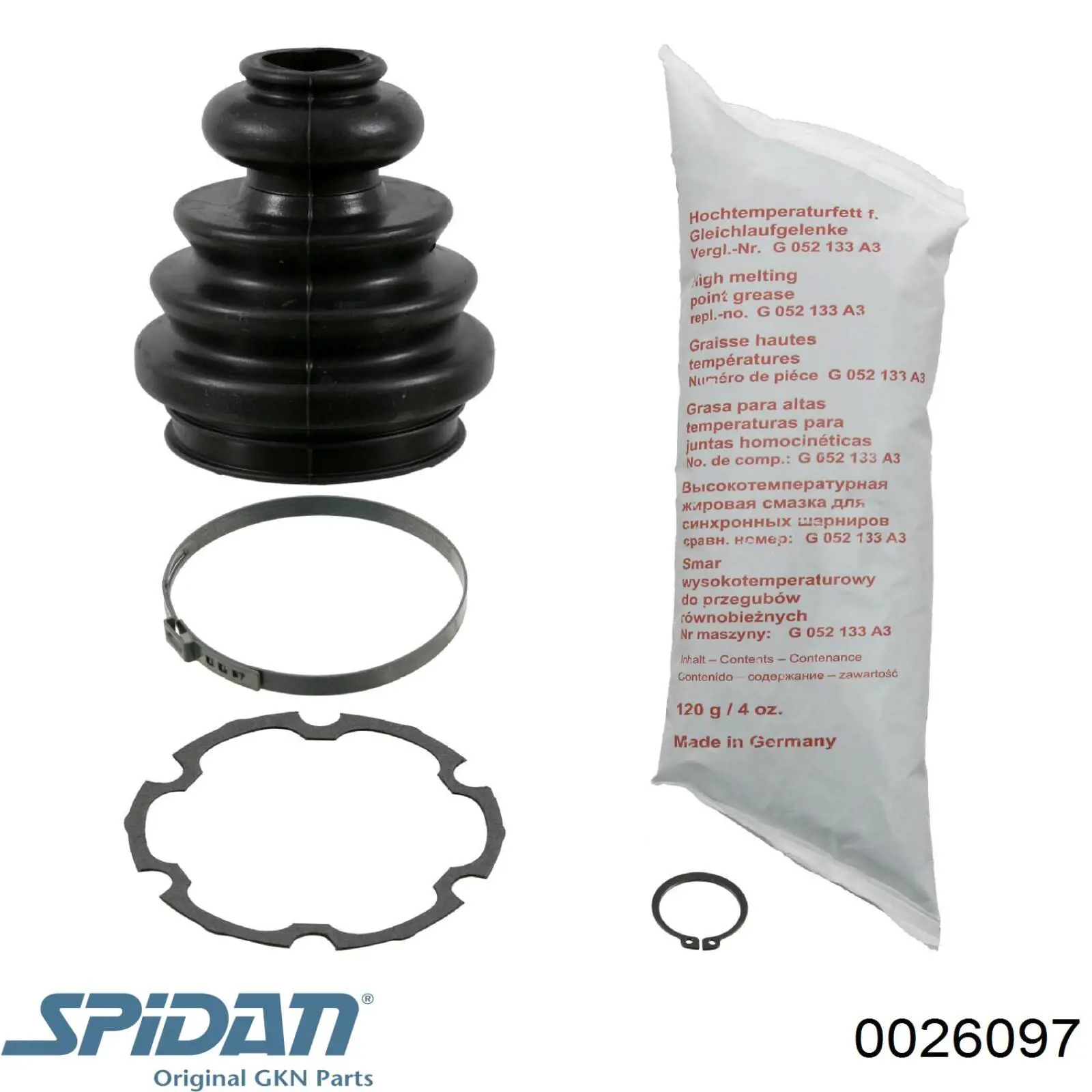 Пыльник ШРУСа внутренний 0026097 GKN-Spidan