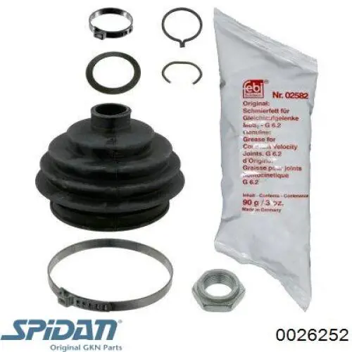 0026252 GKN-Spidan Пыльник шарнира привода